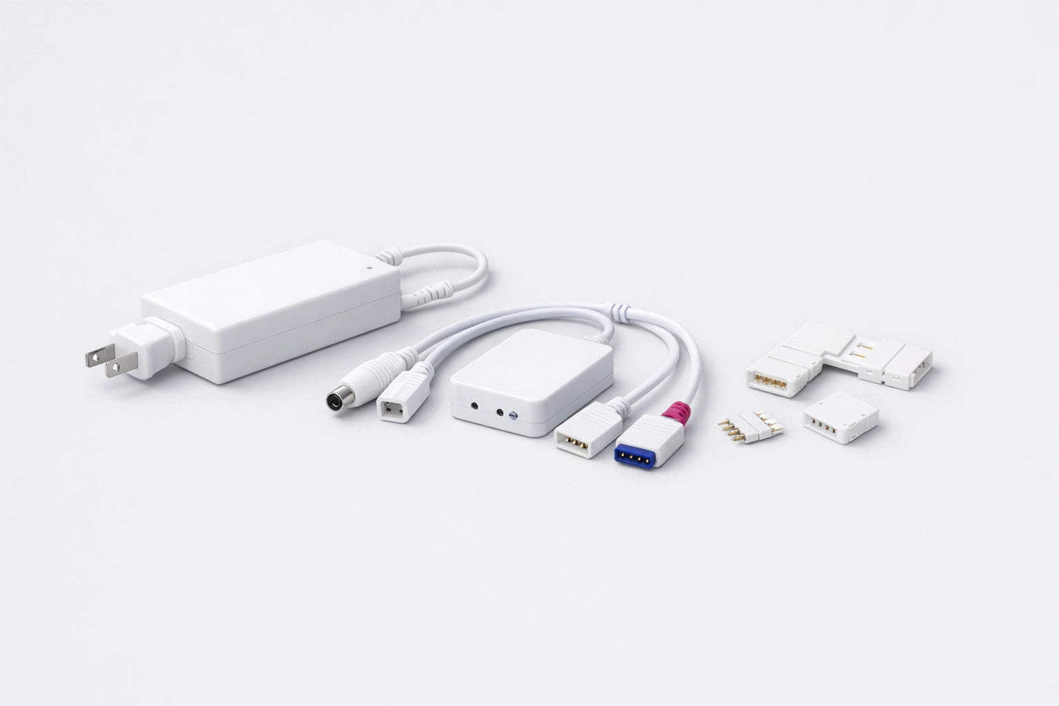 Connettori, controller e alimentatori per strisce LED