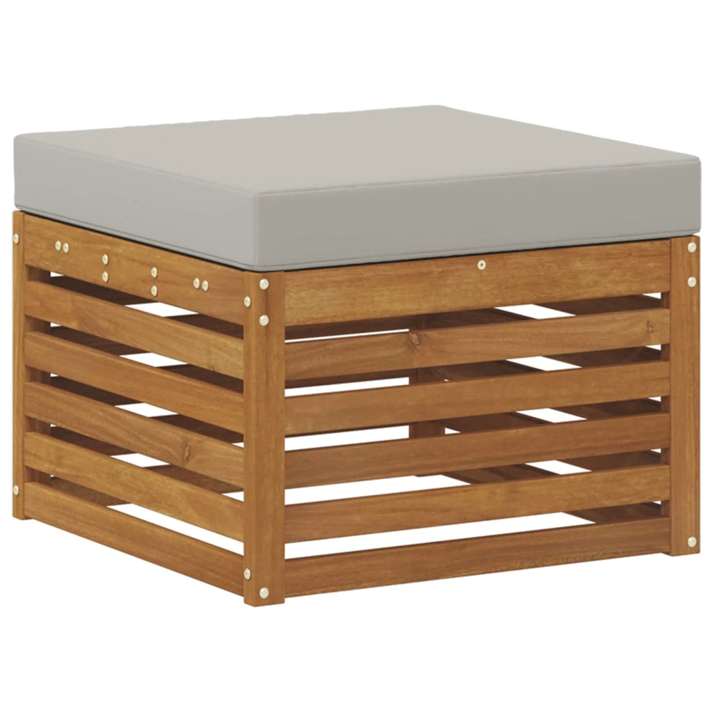 Set divano sezionale con cuscino 8 pcs Grigio Naturale e Chiaro 3375191