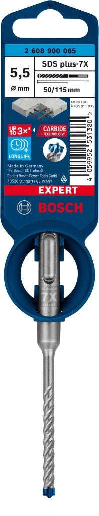 2608900065 - PUNTA BOSCH SDS PLUS 4 TAGLIENTI D.5,5mm X 50mm X 115mm