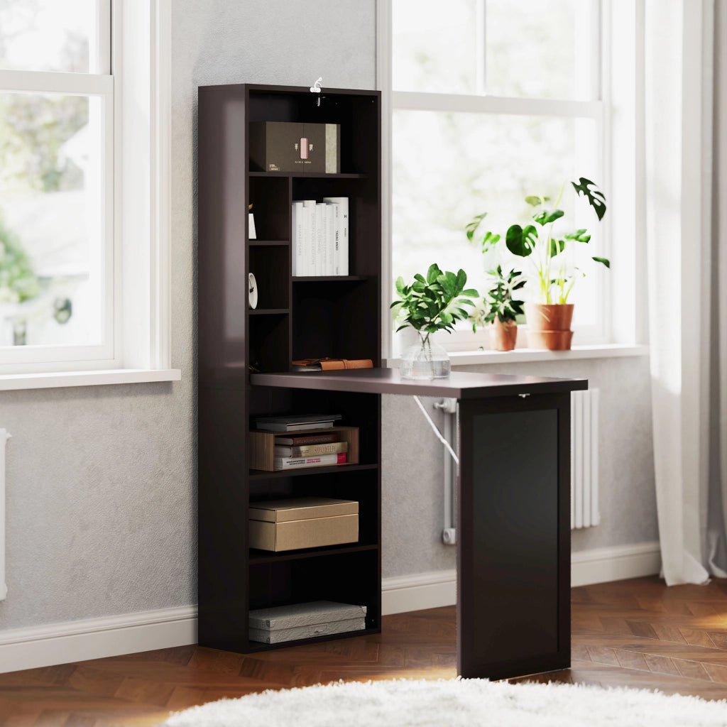 Scrivania con libreria e scaffale regolabile ¨C Minimal ¨C bianco