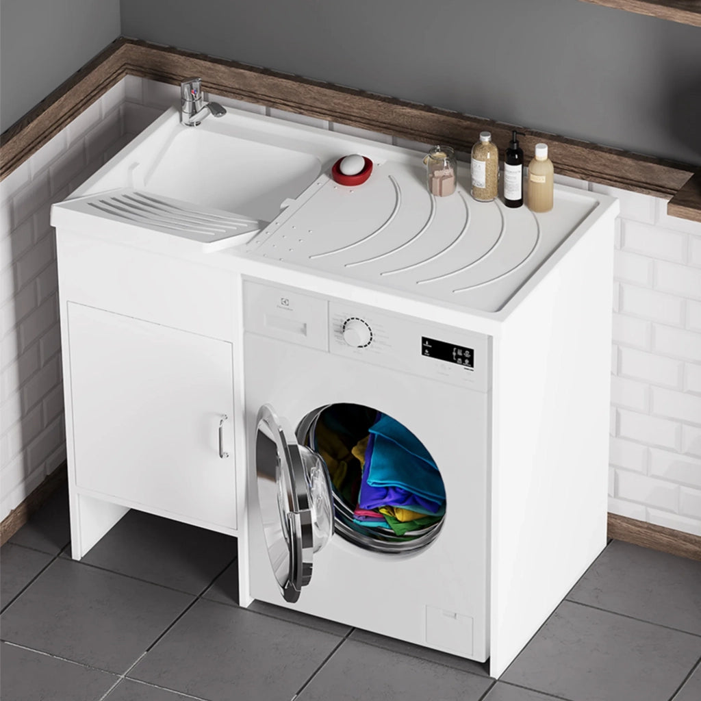 Vasca per lavatoio coprilavatrice 109x60 installazione reversibile