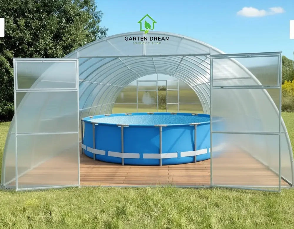 Copertura per Piscina Garten Dream SERENA 4x4 m con Policarbonato 4 mm