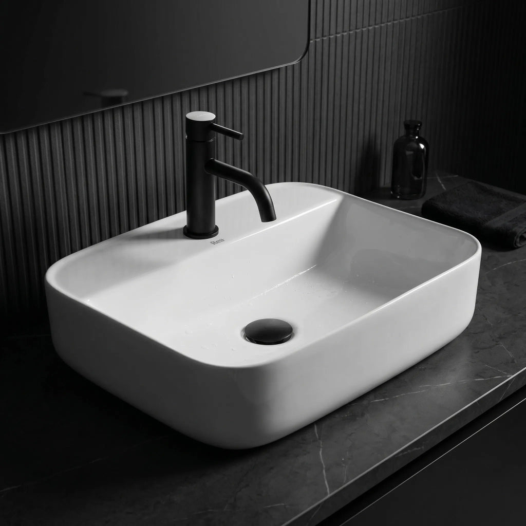 Lavabo Da Appoggio Rea Martina White