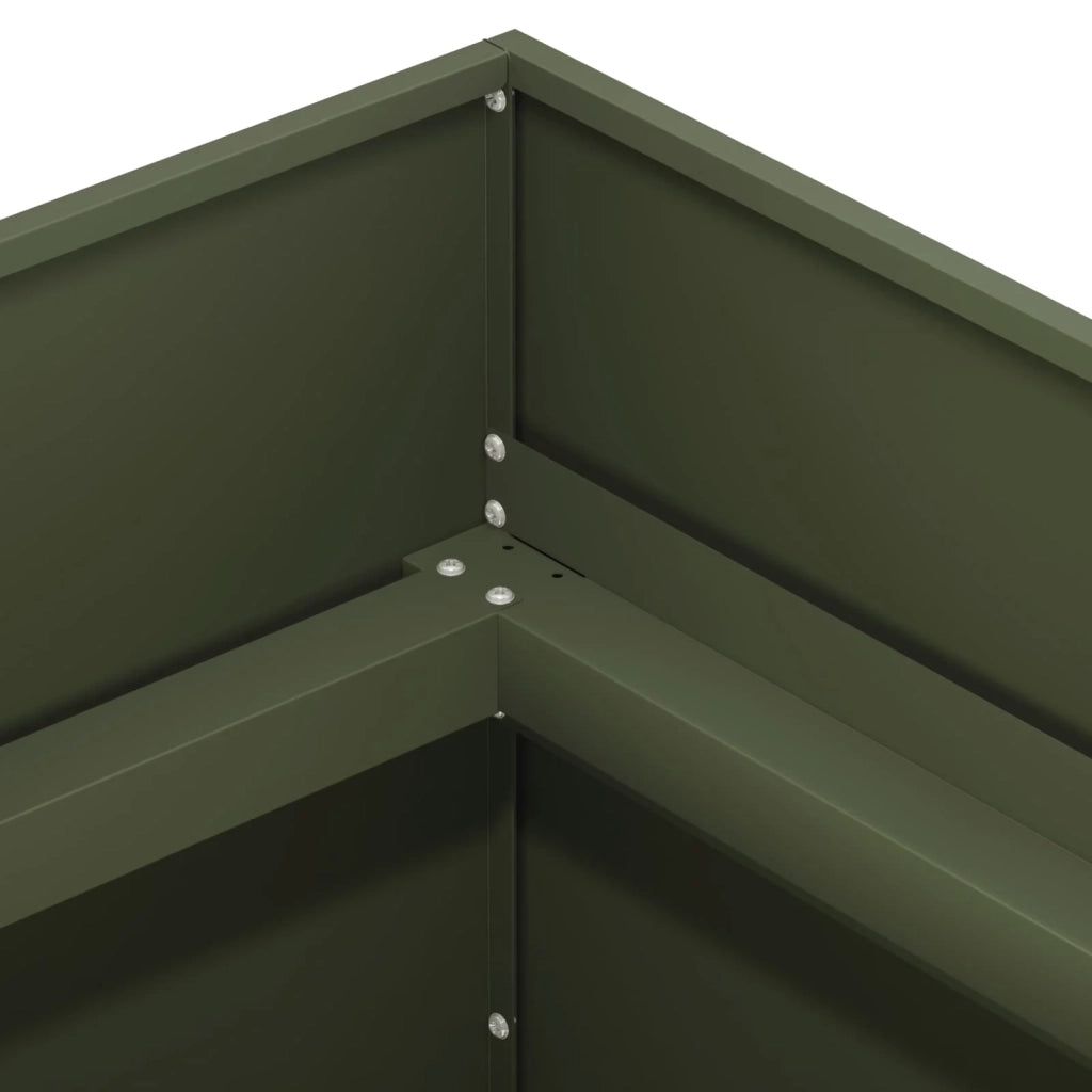 Vaso da giardino Verde Oliva 80 x 80 x 60 cm 8005921