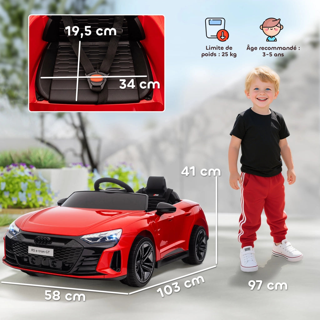 Auto elettrica per bambini 12V ¨C Minimal ¨C rosso