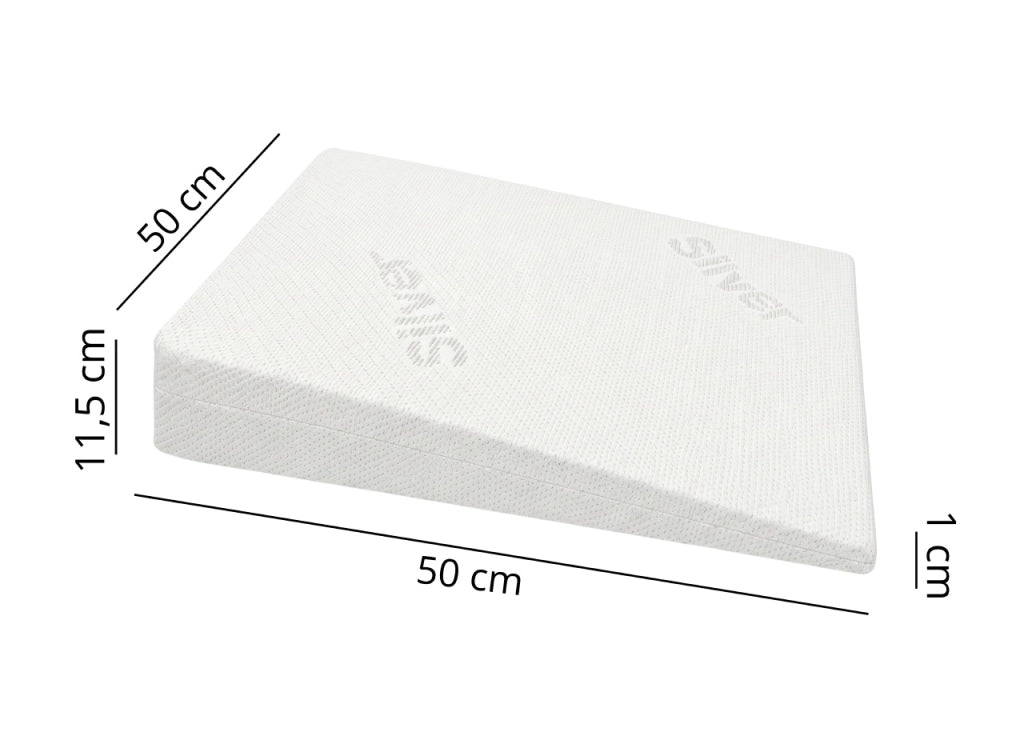 Cuscino Guanciale Letto Modello Cuneo Anallergico Sfoderabile - Cuscino Cuneo - Bianco