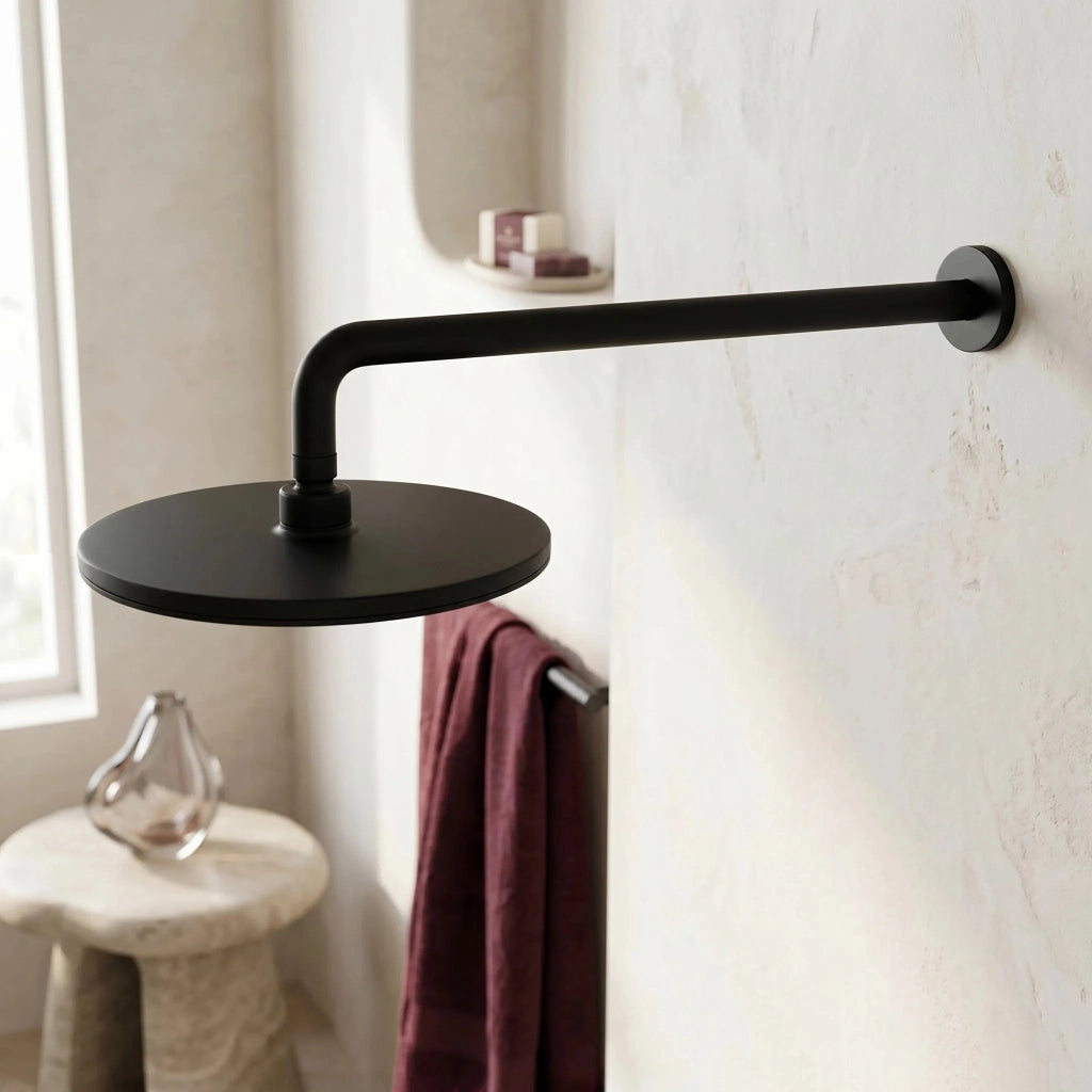 Braccio Doccia Rotondo Rea Js-9021b 40cm Black