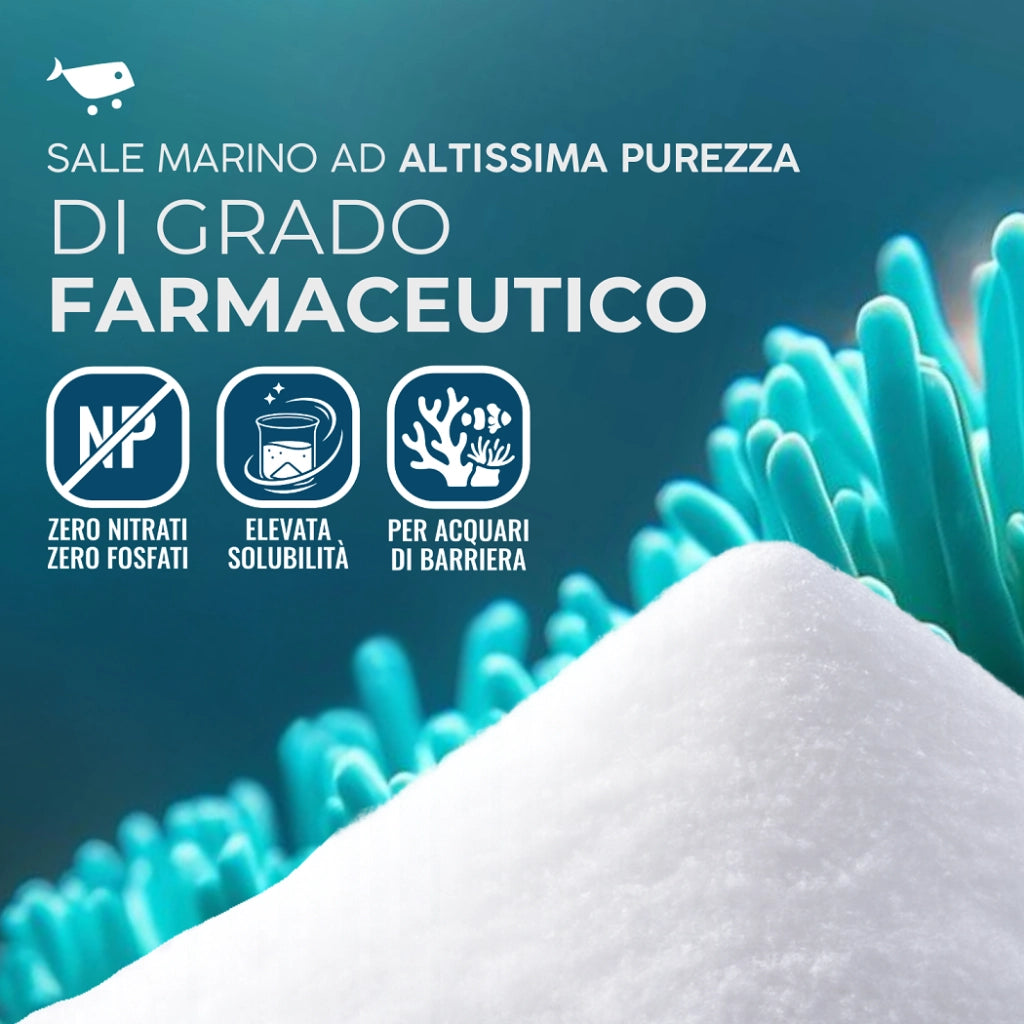 AquariumLine Prime Reef Salt cartone 20kg per 600L - sale marino di grado farmaceutico per acquari di barriera