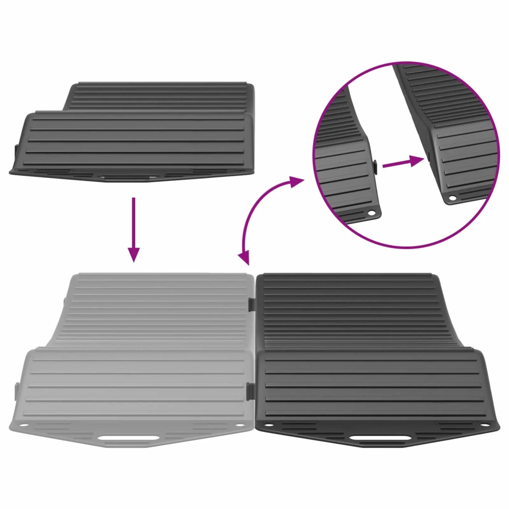 Saver pneumatici 4 pz Nero 44 x 20 x 4 cm PP 42047747