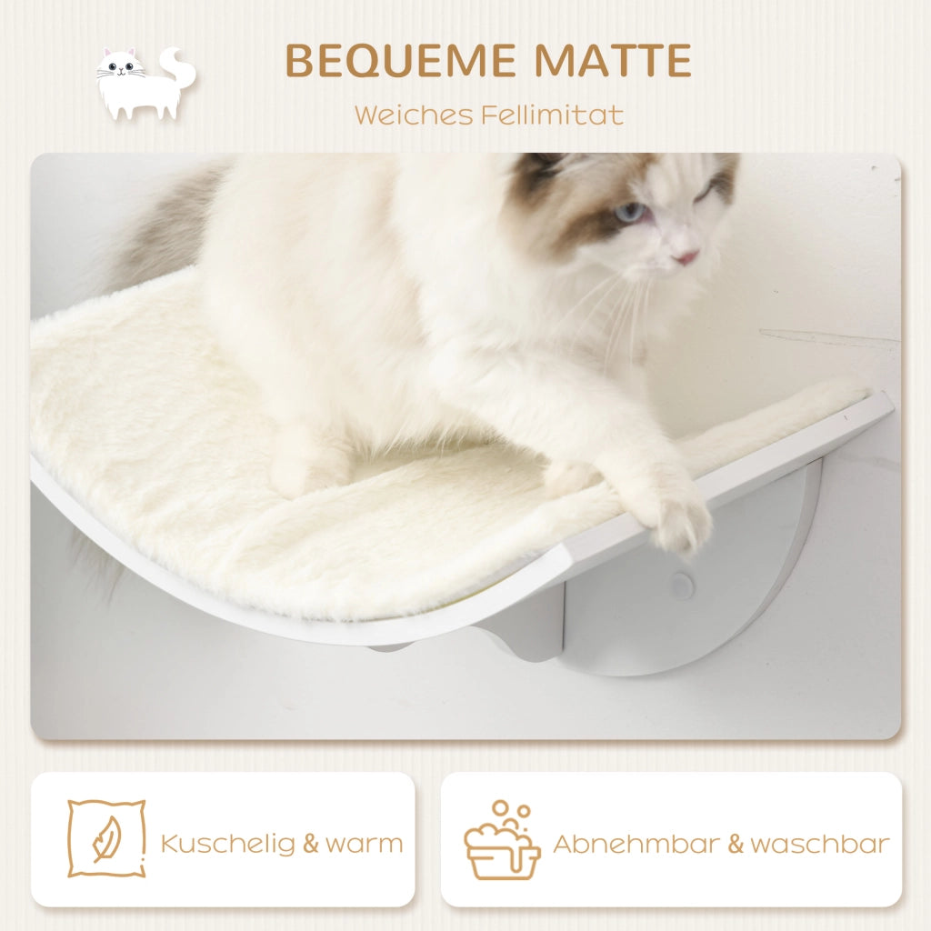 Scaffale per gatti ¨C Zephmum ¨C Bianco 41x28x21 cm