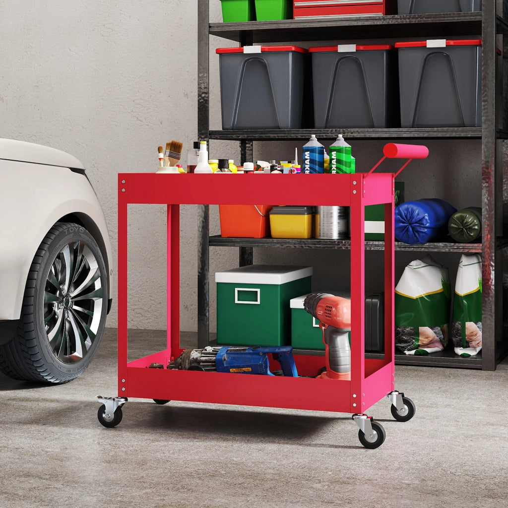 Carrello da lavoro ¨C Minimal ¨C 84.5x38x84 cm rosso