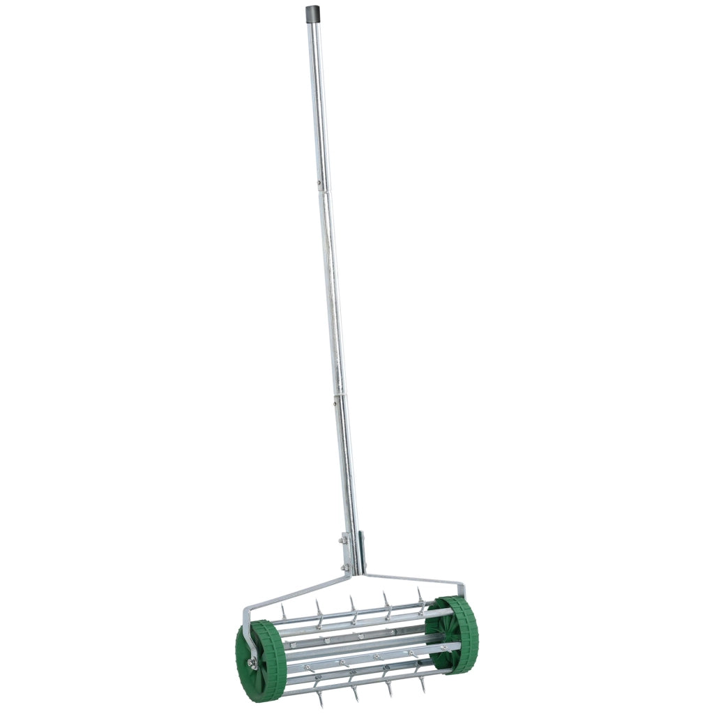 Rullo Aeratore per Prato con Manico Telescopico ¨C Xylo ¨C 98x45x87 cm Verde