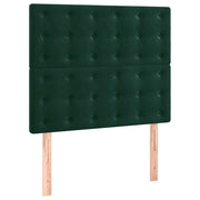 Testiera | Testata Verde Scuro 100x5x118/128 cm Velluto