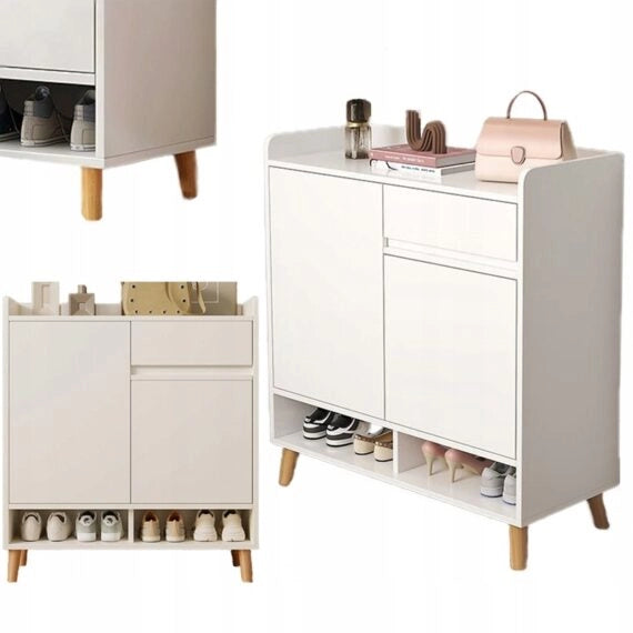 Scarpiera bianca 90x60x32 cm