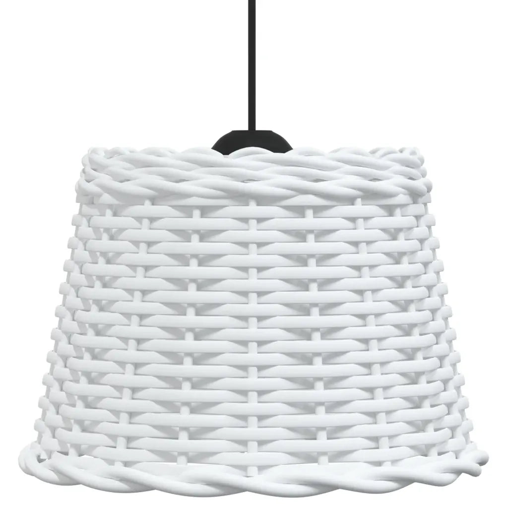 Paralume da Soffitto Bianco Ø30x20 cm in Vimini 364367