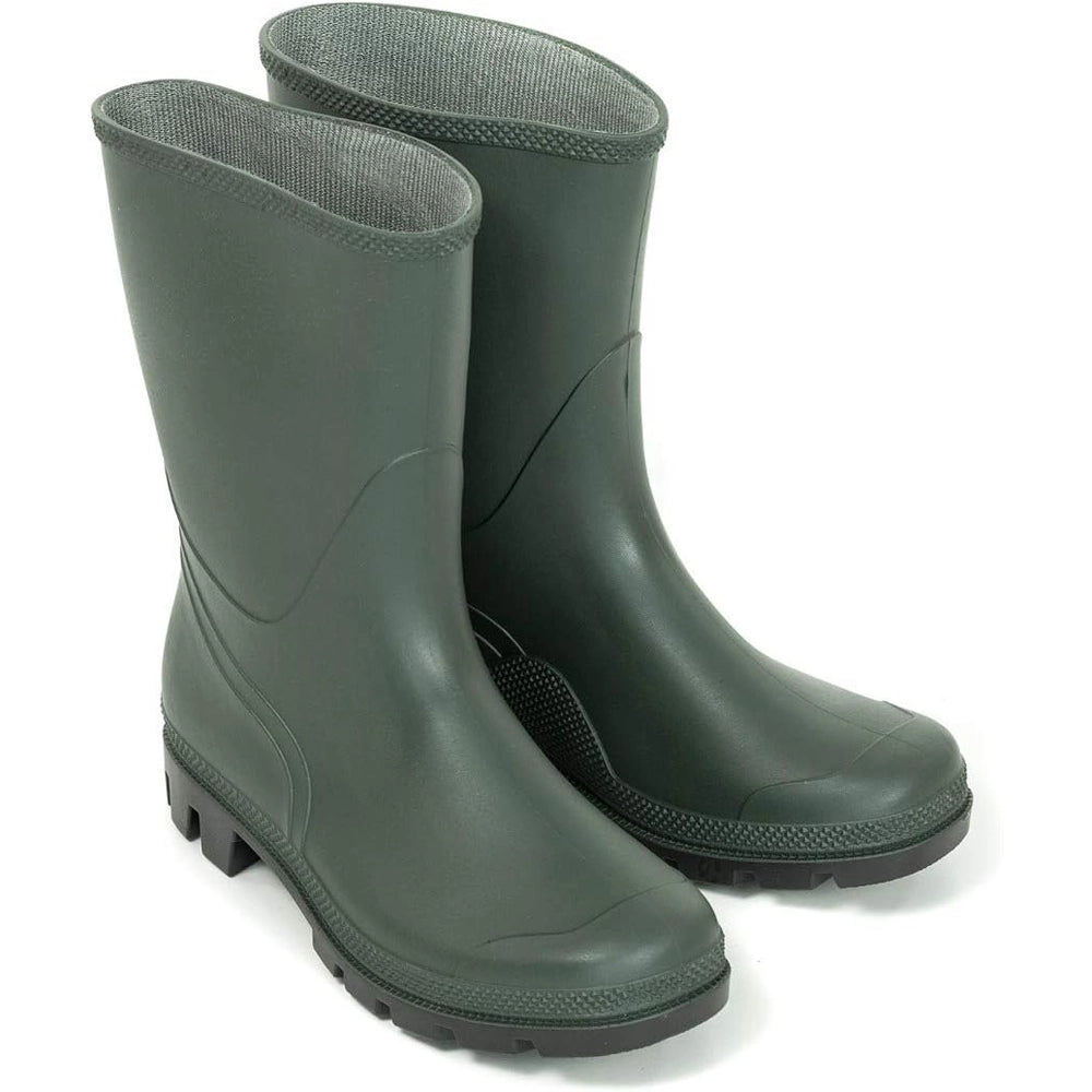 STIVALI DA LAVORO PVC BASSO GOMMA VERDE IMPERMEABILI AGRICOLTURA CACCIA PESCA N.41 4F