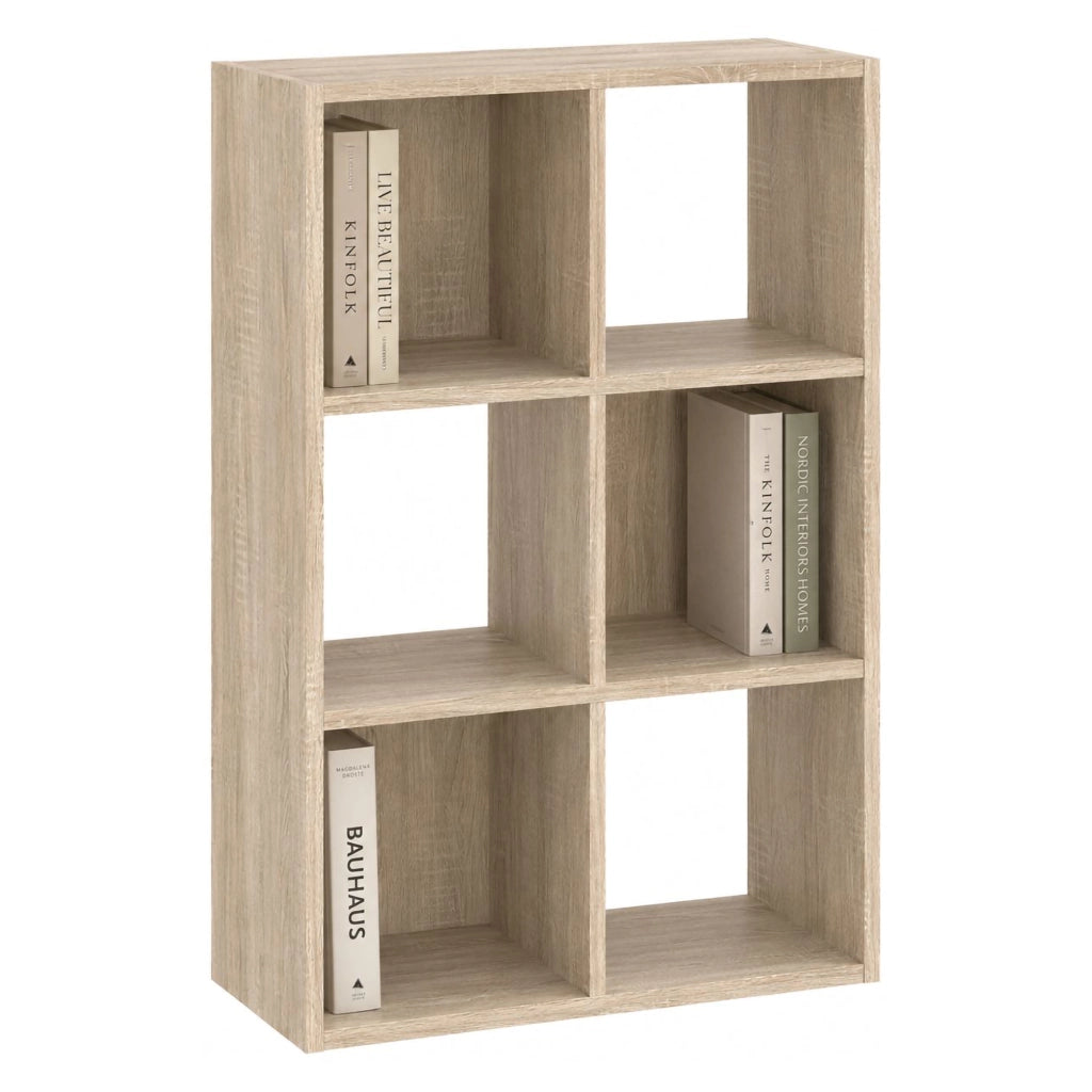 Biblioteca Lifasa, Libreria 4 Ripiani, 61x30x91h cm Marrone Rovere