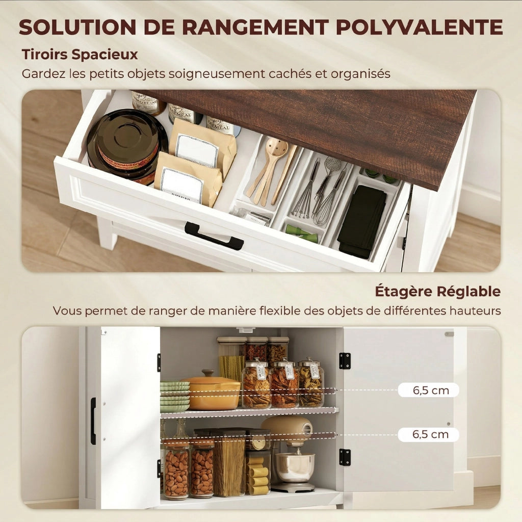 Buffet ¨C zephmum ¨C bianco 76x35x80 cm