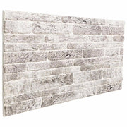 Pannelli da parete 10 pcs Grigio chiaro e bianco 100 x 50 cm 42046106