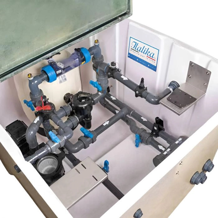 Locale Tecnico Piscina Preassemblato Doppio Side By Italika Da 22 M³/h Portata (m³/h): 22 m³/h