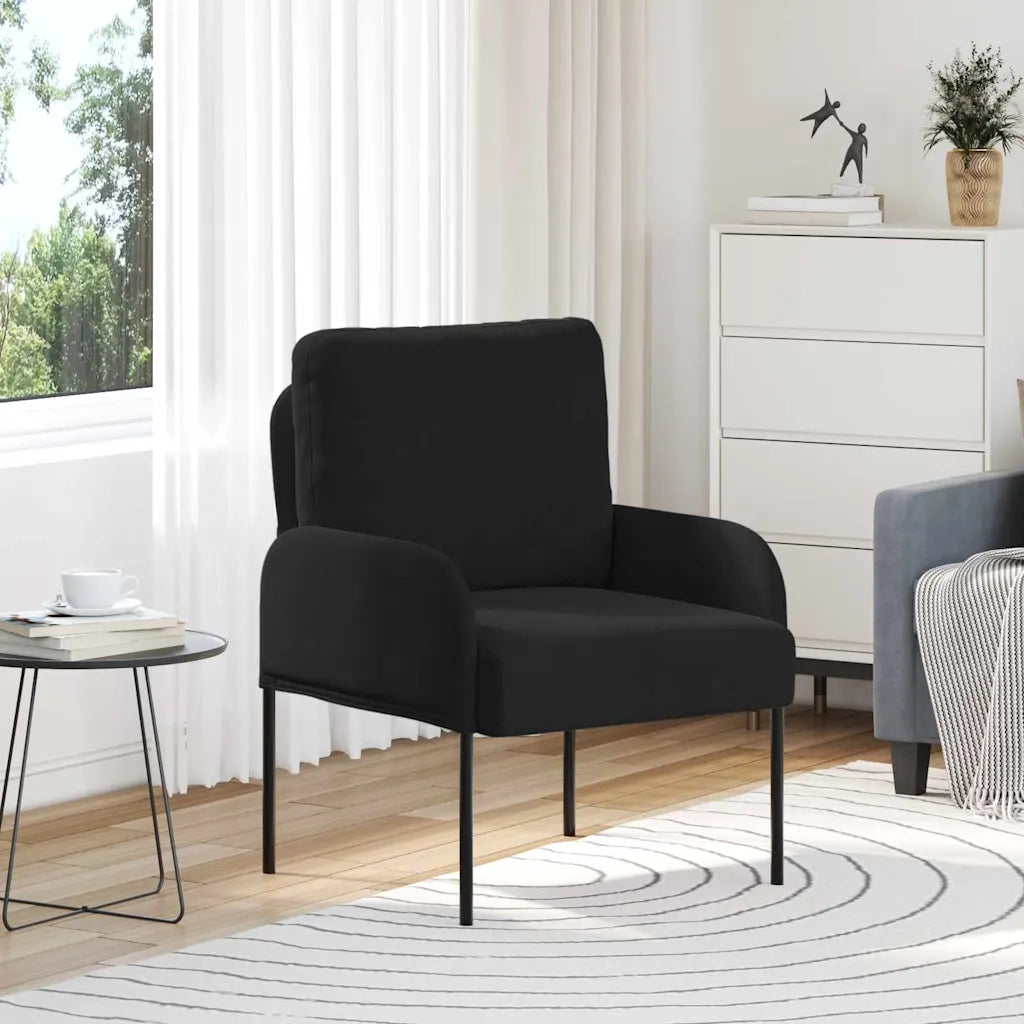Divani con cuscino 55cm Nero Legno compensato 42023443