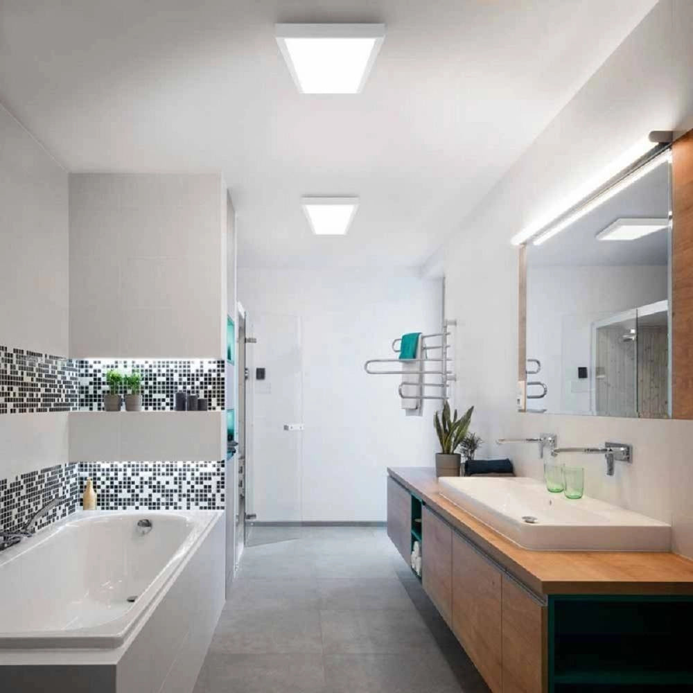 Trade Shop - Plafoniera Soffitto 120x30cm Pannello Led 40w 3 Colorazioni Di Luce Lp120-40w-3c -