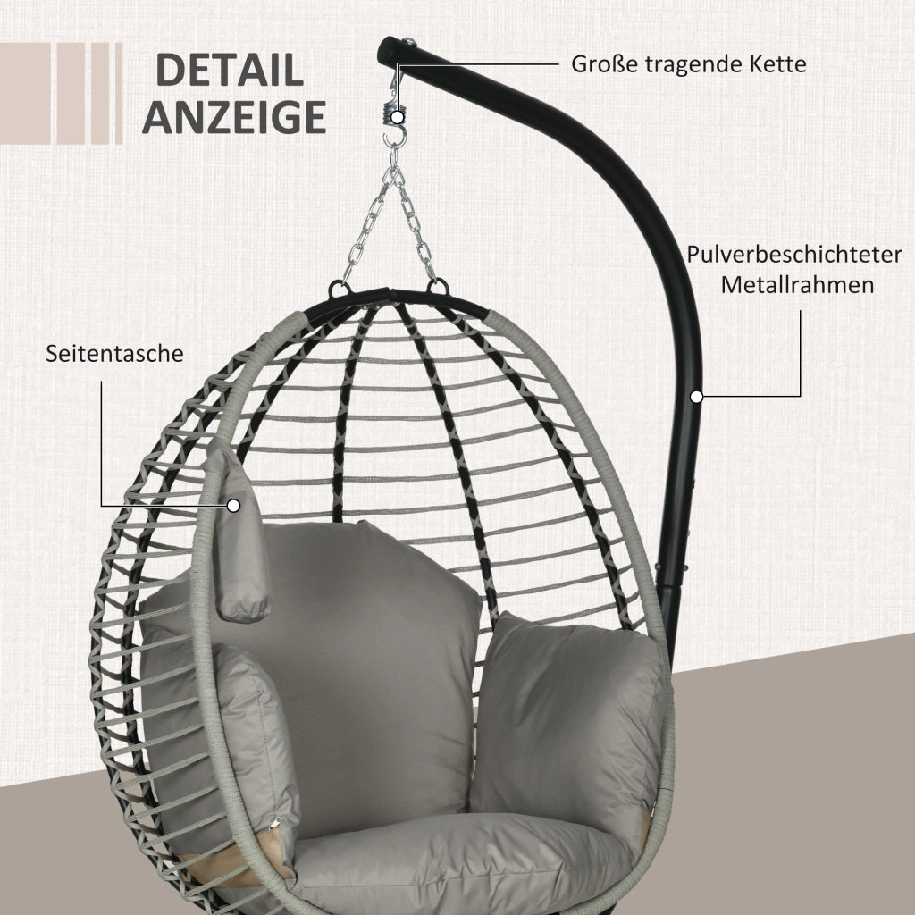 Poltrona a dondolo ¨C zephmum ¨C Grigio