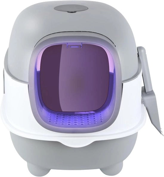 Cattilegno autonomo con sensor - Cattilegno intelligente per interni - Cattilegno senza spazzatura - Cattilegno senza odori e igienizzato - Adatto per gatti piccoli e grandi - Cattilegno compatto con sistema di pulizia autonomo - Facile da pulire