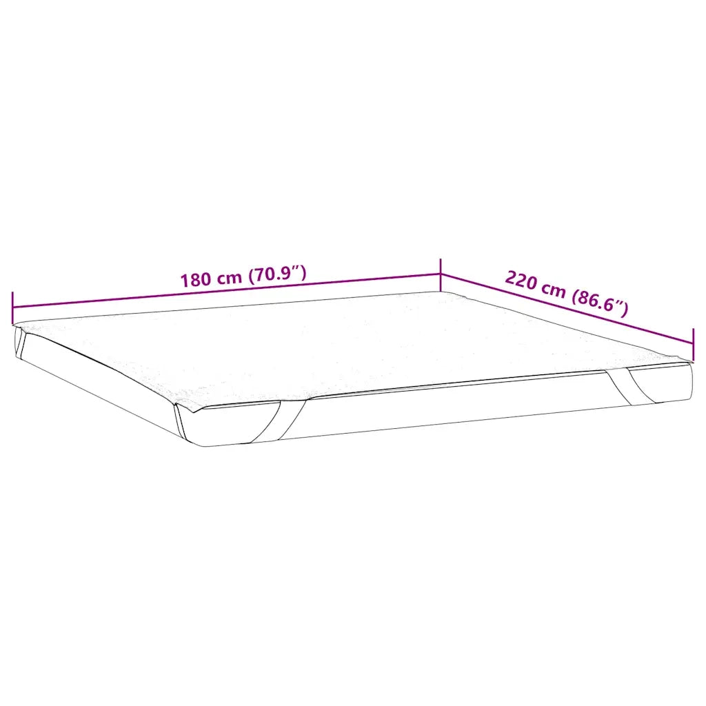Coprimaterasso Bianco 180x220 cm Impermeabile 4100180