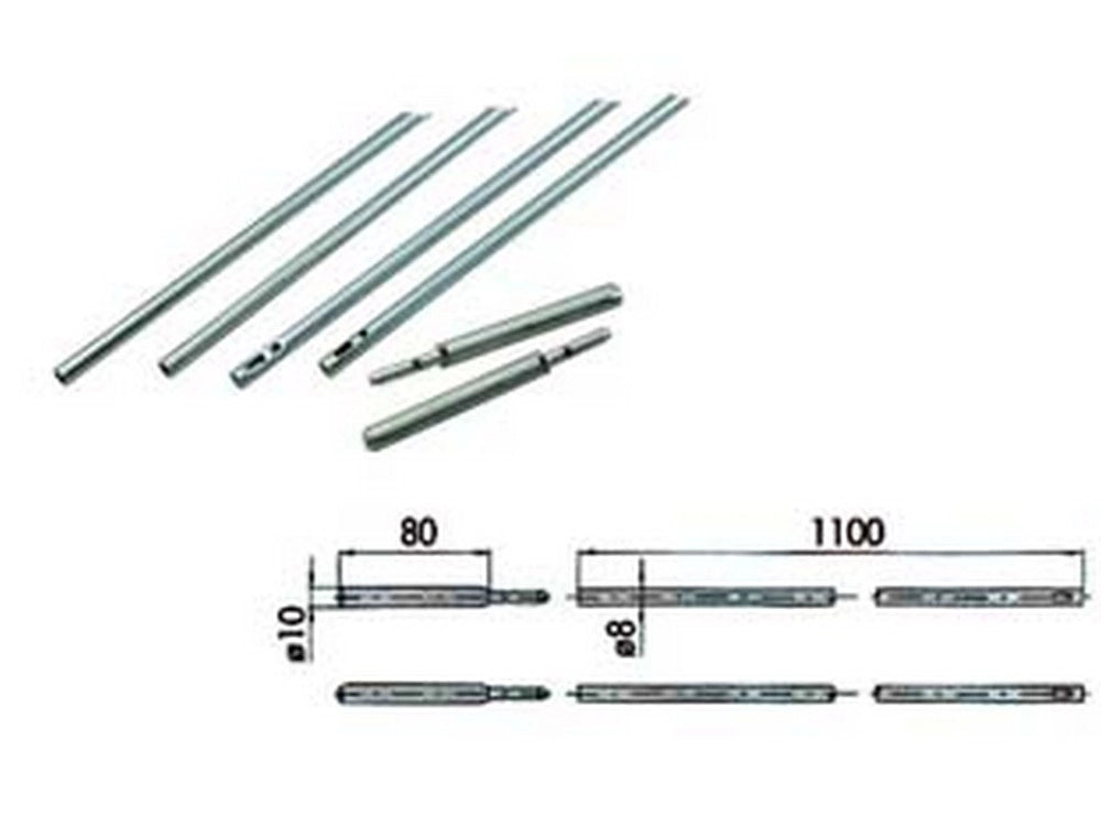 1coppia aste complete per serrature infilare 06415 - ø mm.10 (06415000) cod:ferx.fer64552