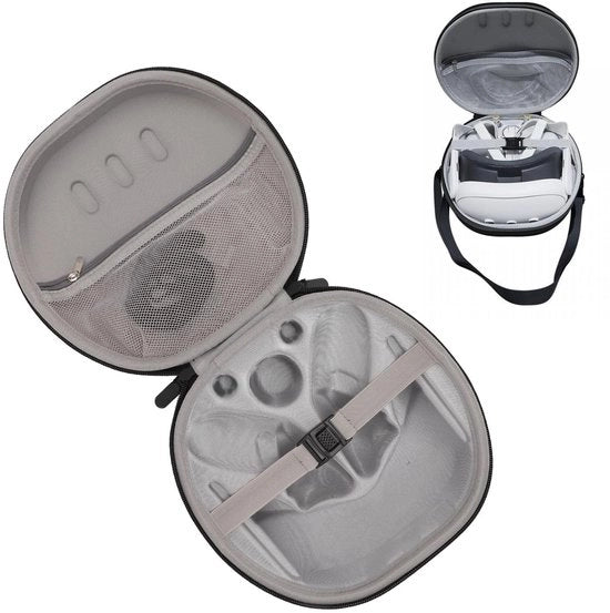 Tas da Spalla Resistente agli Urti - Tas da Spalla per VR - Materiale EVA - Cerniera a Doppio Ritaglio - Cinturino per Spalla - Tas Interno di Stoccaggio - Tas da VR