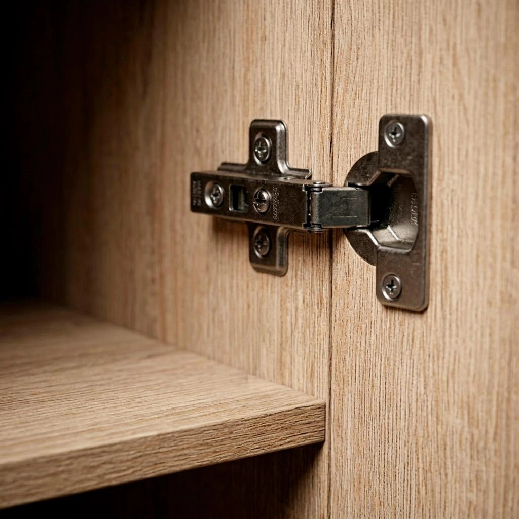 Colonna Armadio Bagno Con 1 Anta E 4 Ripiani Regolabili Mobile Salvaspazio Alto Design Moderno Semplice Per Ingresso Corridoio Ripostiglio Con Maniglia In Metallo Argentata 200 X 47.1 X 49.2 Cm Rovere