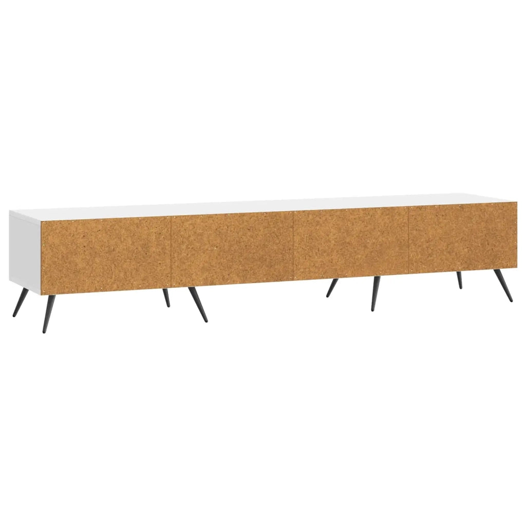 Mobile TV | Armadietto TV | Mobile Porta TV Bianco Lucido 147 x 34,5 x 30 cm Legno ingegnerizzato
