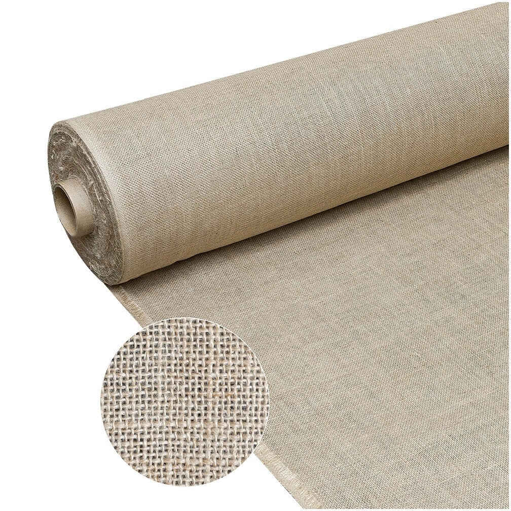 Juta Tessuto Tela Yuta 140x300 Cm Fibra Naturale 305 GR/m² Decorazioni Casa Rivestimenti Bricolage
