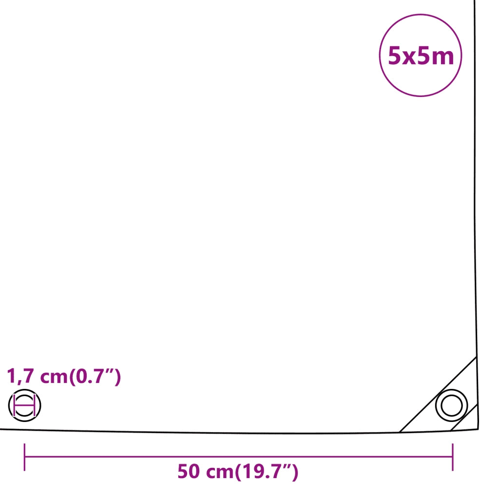 Telone Nero 5x5 m 650 g/m² 156078