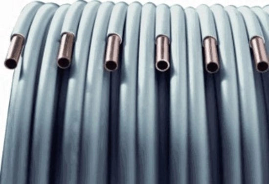 Conduttore in rame a spirale 22mm con avvolgimento a rullo da 25m