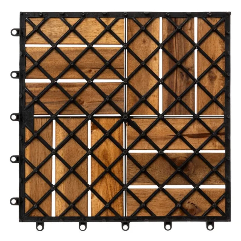 Set 9 Piastrelle in Acacia 30×30?cm