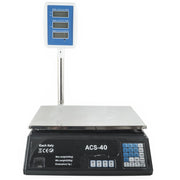 Trade Shop - Bilancia Digitale Elettronica 40 Kg Display Lcd Elettronico Fronte Retro Pesa -