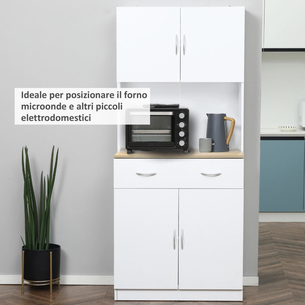 Credenza ¨C Minimal ¨C Legno Bianco 80x40x180