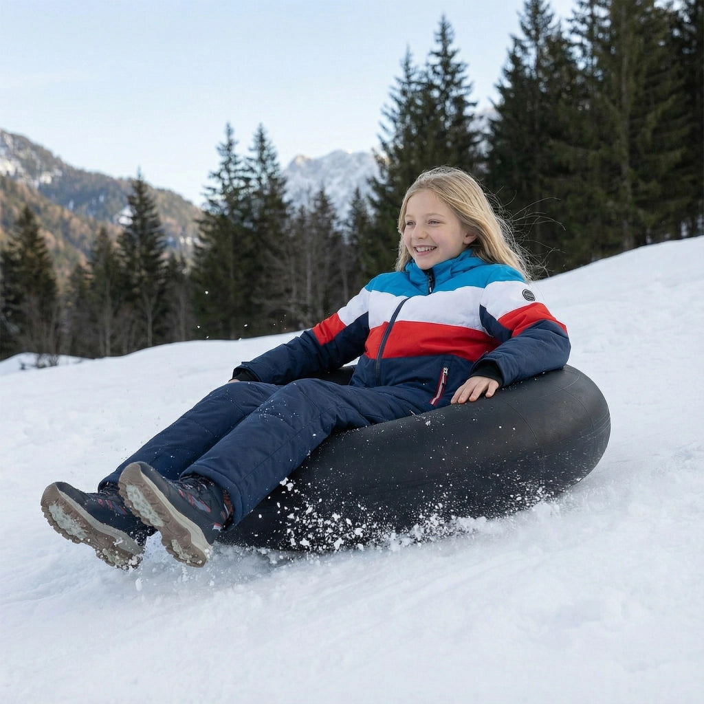 Camera d'aria resistente gomma slittino neve galleggiante fluviale valvola-Camera d'aria slittino invernale piscina tubo 93cm