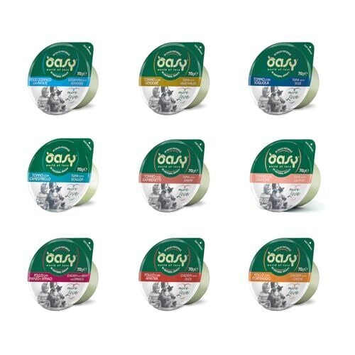 Oasy gatto umido MORE LOVE CUP 70grammi | OFFERTA 24 cup da 70 grammi l'una flavor: Tonno verdure, size: 70gr