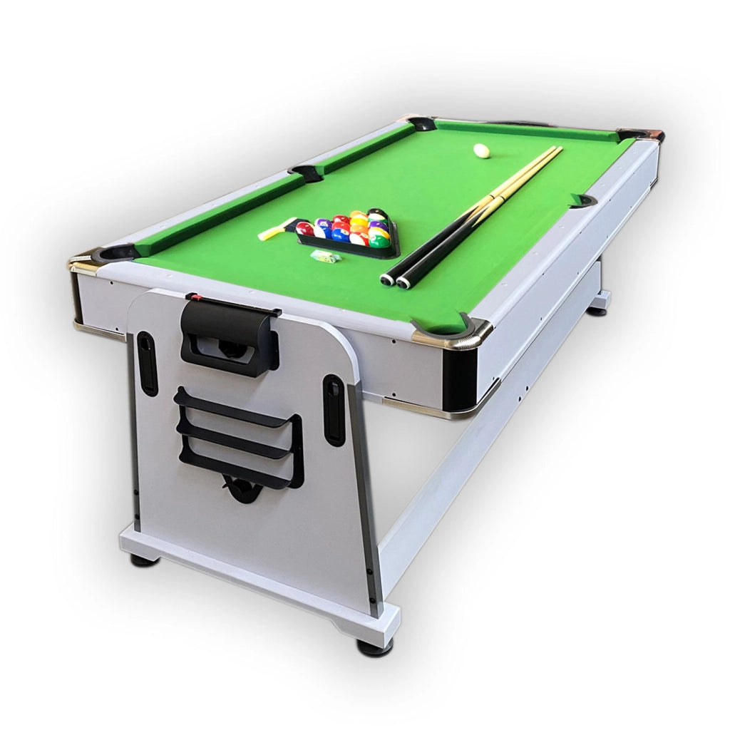 Tavolo da biliardo 7 piedi Multi-gioco verde Air Hockey + Ping pong - Mattew White