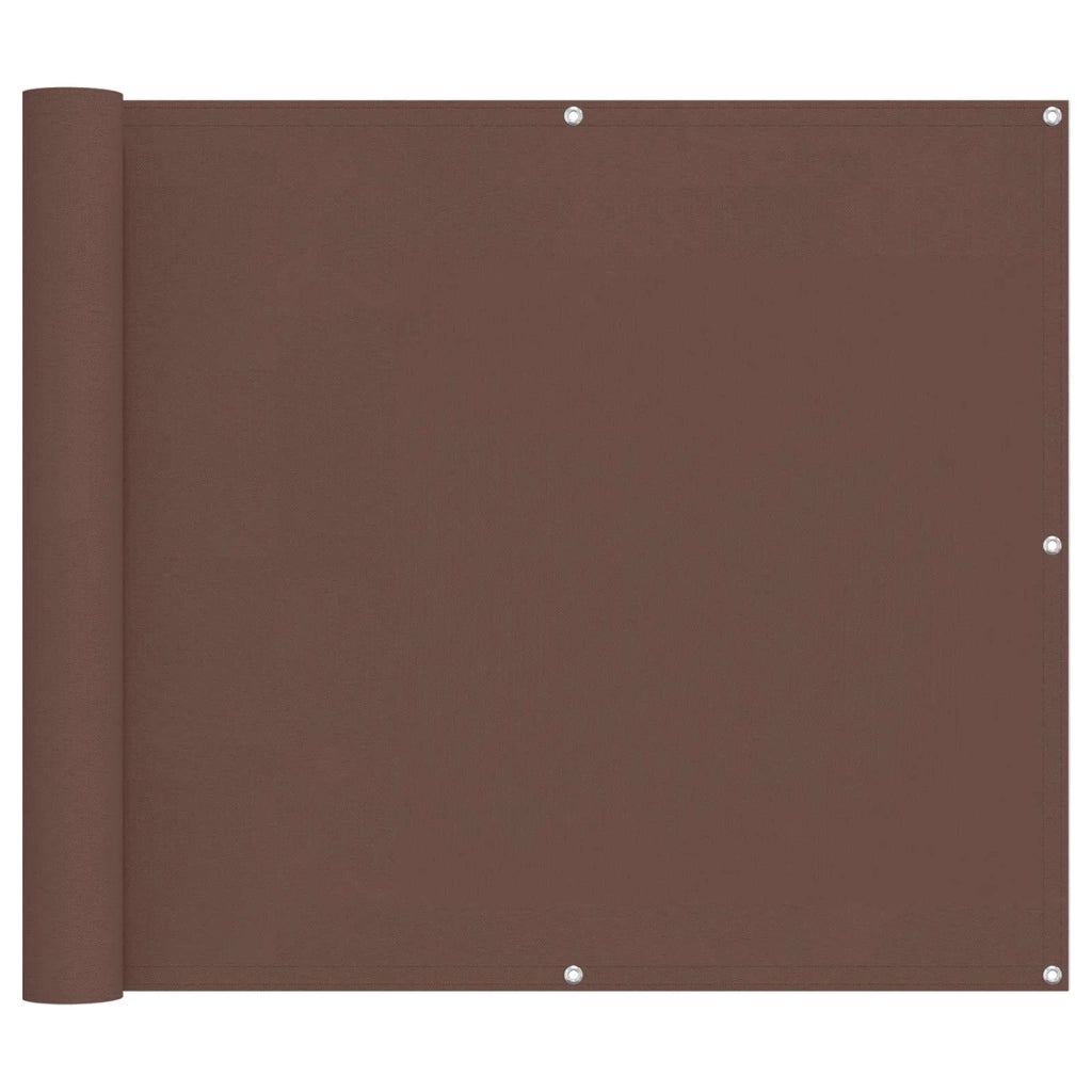 Schermo da balcone-Pannello per balcone Marrone 90 x 200 cm Tessuto Oxford