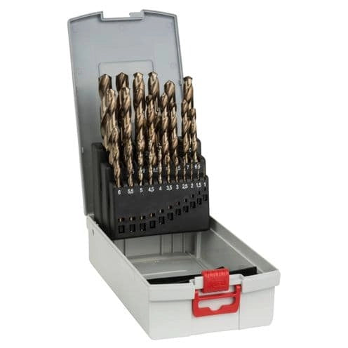 Bosch set punte per metal. HSS-C con custodia 25 pz. 1,0-13,0 mm