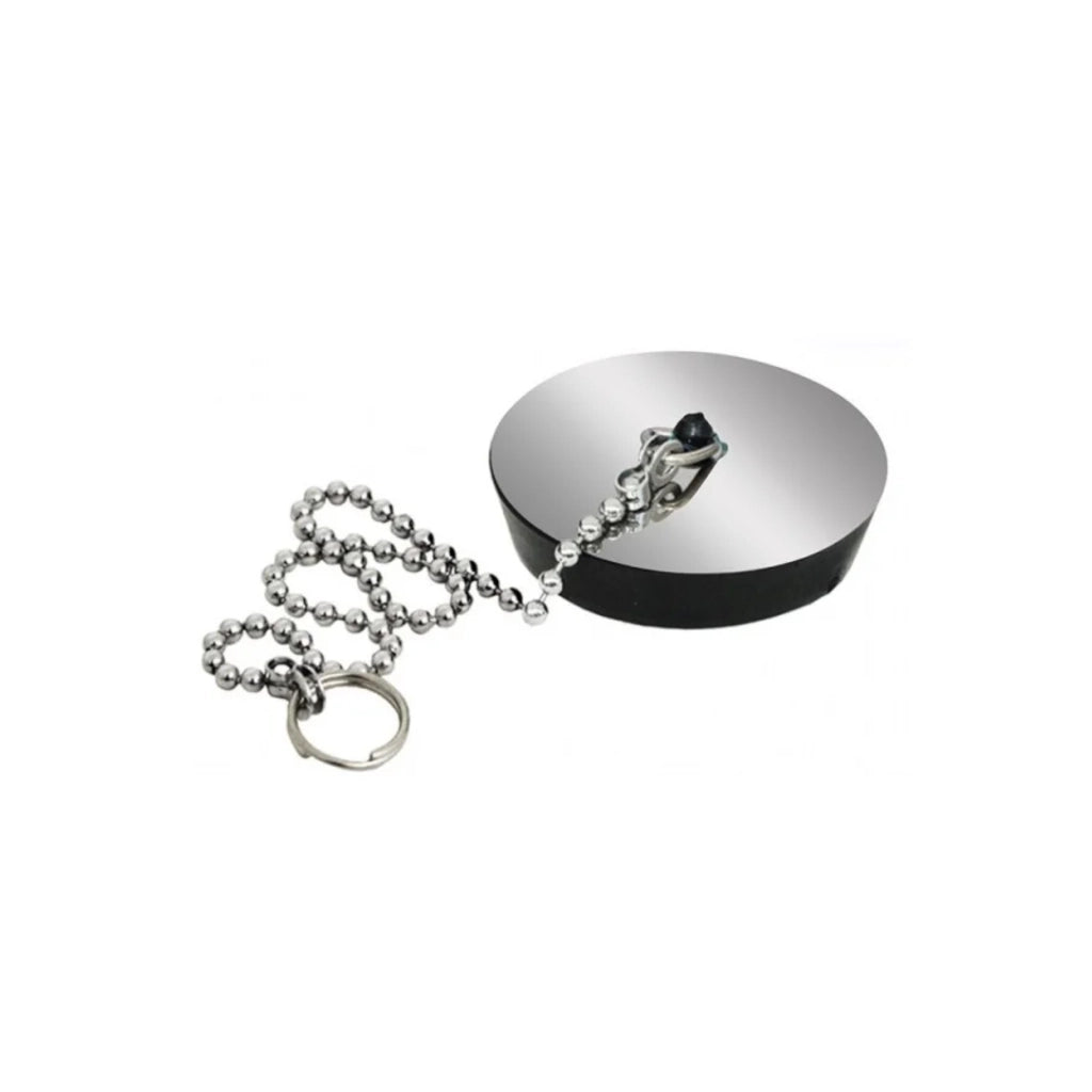 TAPPO CON CATENA E PLACCA INOX