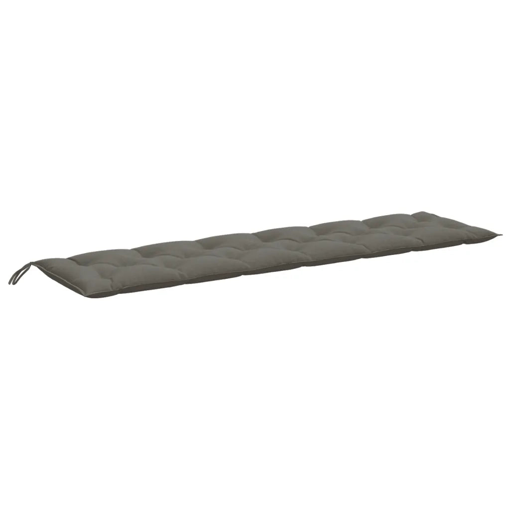 Cuscini Panca Giardino 2pz Grigio Scuro Mélange 200x50x7 cm 4002631
