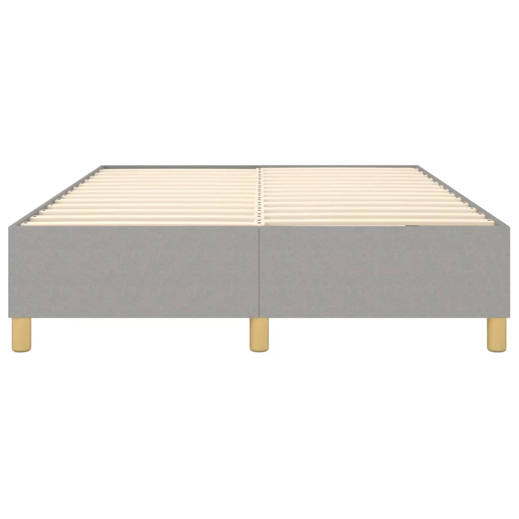 Struttura Letto a Rete a Molle Grigio Chiaro 140x190 cm Tessuto
