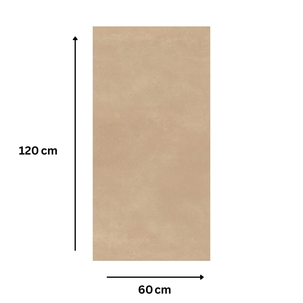 Piastrella gres porcellanato rettificata sabbia naturale 60x120 cm 0,72m²