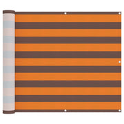Schermo da balcone | Paravento da Balcone Arancione e Marrone 100 x 400 cm