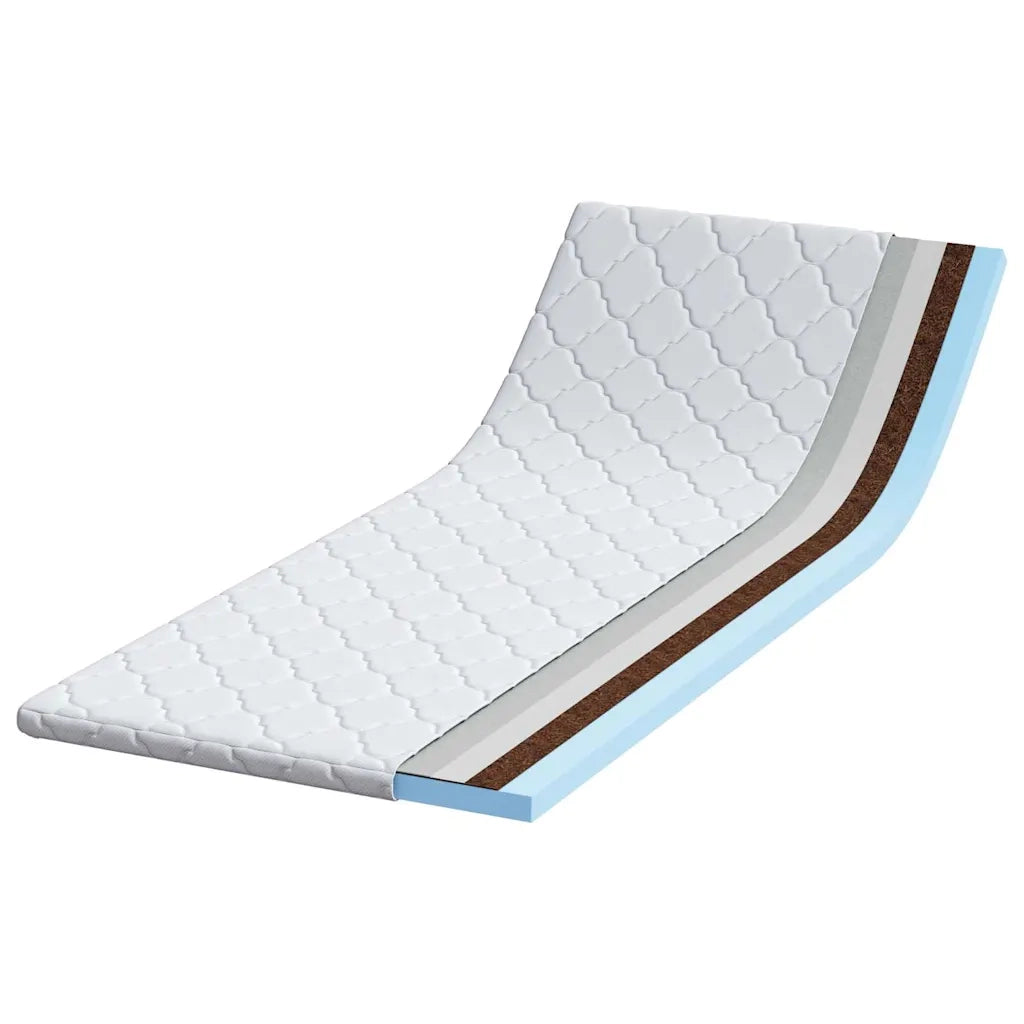 Topper al cocco Bianco 80 x 200 cm Tessuto Jacquard 4106391
